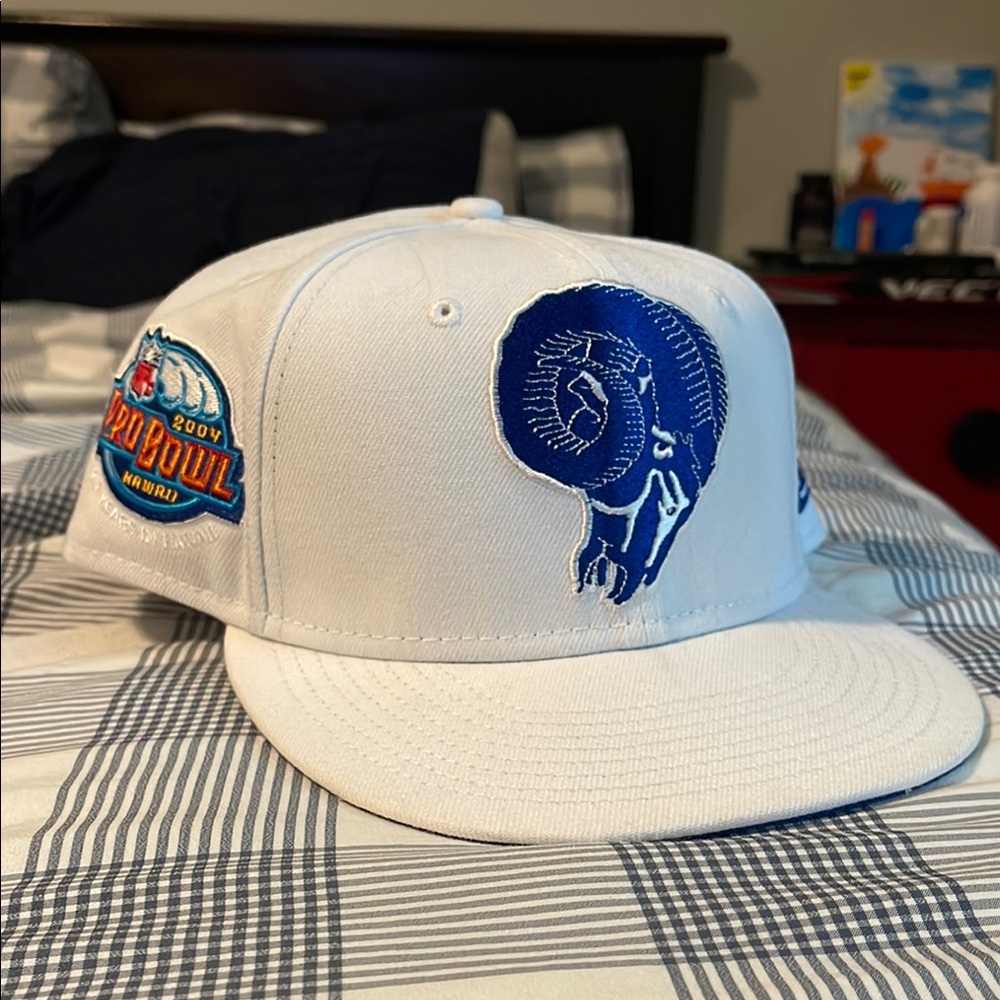 New Era White and Blue Pro Bowl Hat